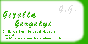 gizella gergelyi business card